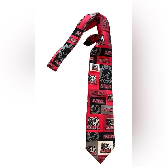 Men’s Ralph Marlin ALABAMA Crimson Tide Tie NWOT - Picture 1 of 3
